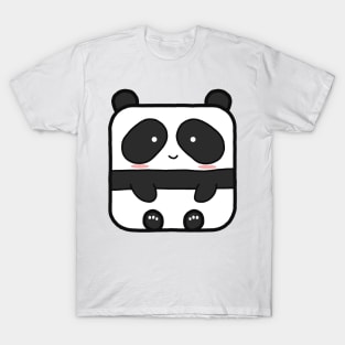 Kawaii Square Panda T-Shirt